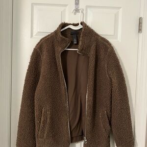 H&M Brown Teddy Jacket